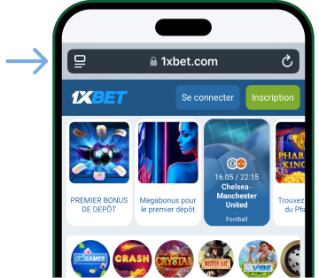 Allez sur le site officiel de 1xbet Télécharger 1xBet Nouvelle Version