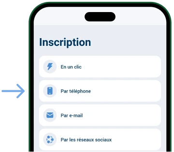Choisissez « Par téléphone »  Télécharger 1xBet Nouvelle Version
