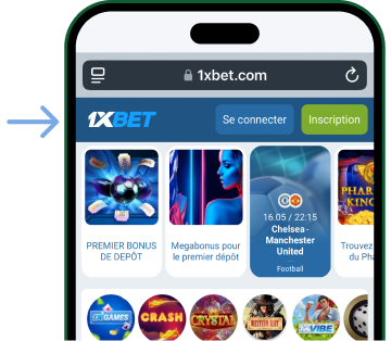 Cliquez sur « Se connecter »  Télécharger 1xBet Nouvelle Version